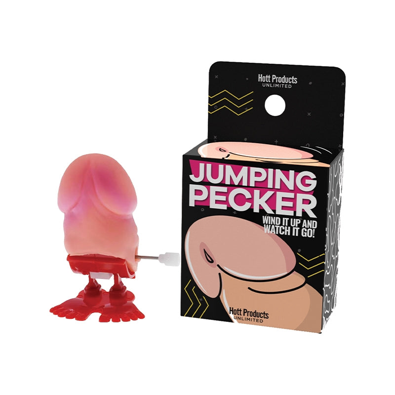 Jumping pecker party toy