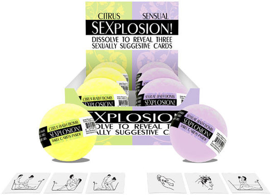 Sexplosion bath bombs
