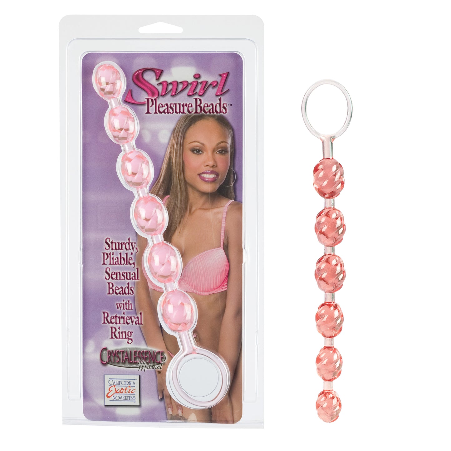 Swirl Pleasure Beads - Pink