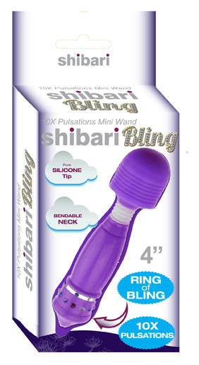 Shibari sexy! bling bling mini wand purple
