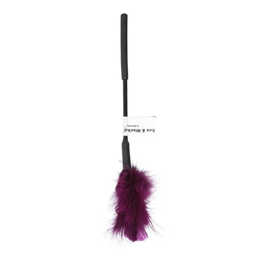 Sex & mischief feather tickler 7in purple