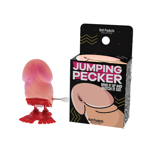 Jumping pecker party toy