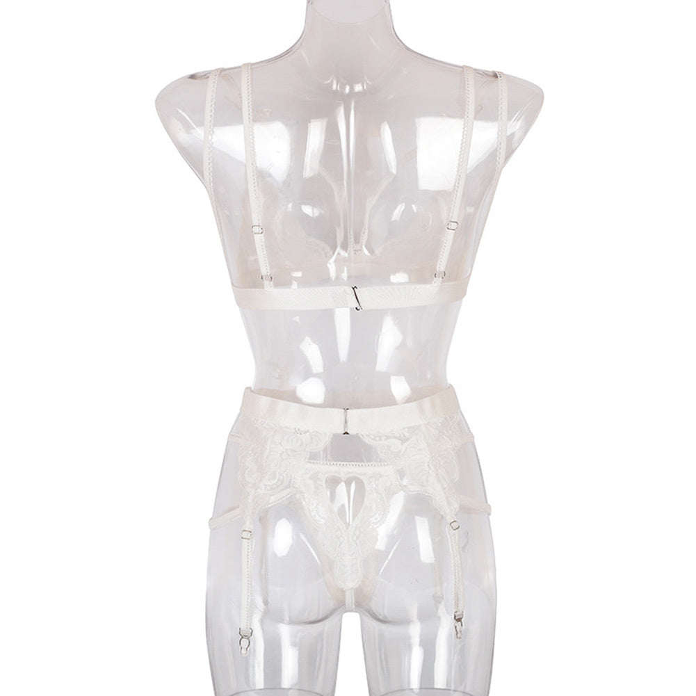 Women Lingerie Sexy Lace Bra Erotic Bra Briefs Set Plus Size Sexy Underwear red_XXXL