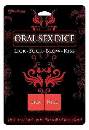 Oral sex dice lick-suck-blow-kiss
